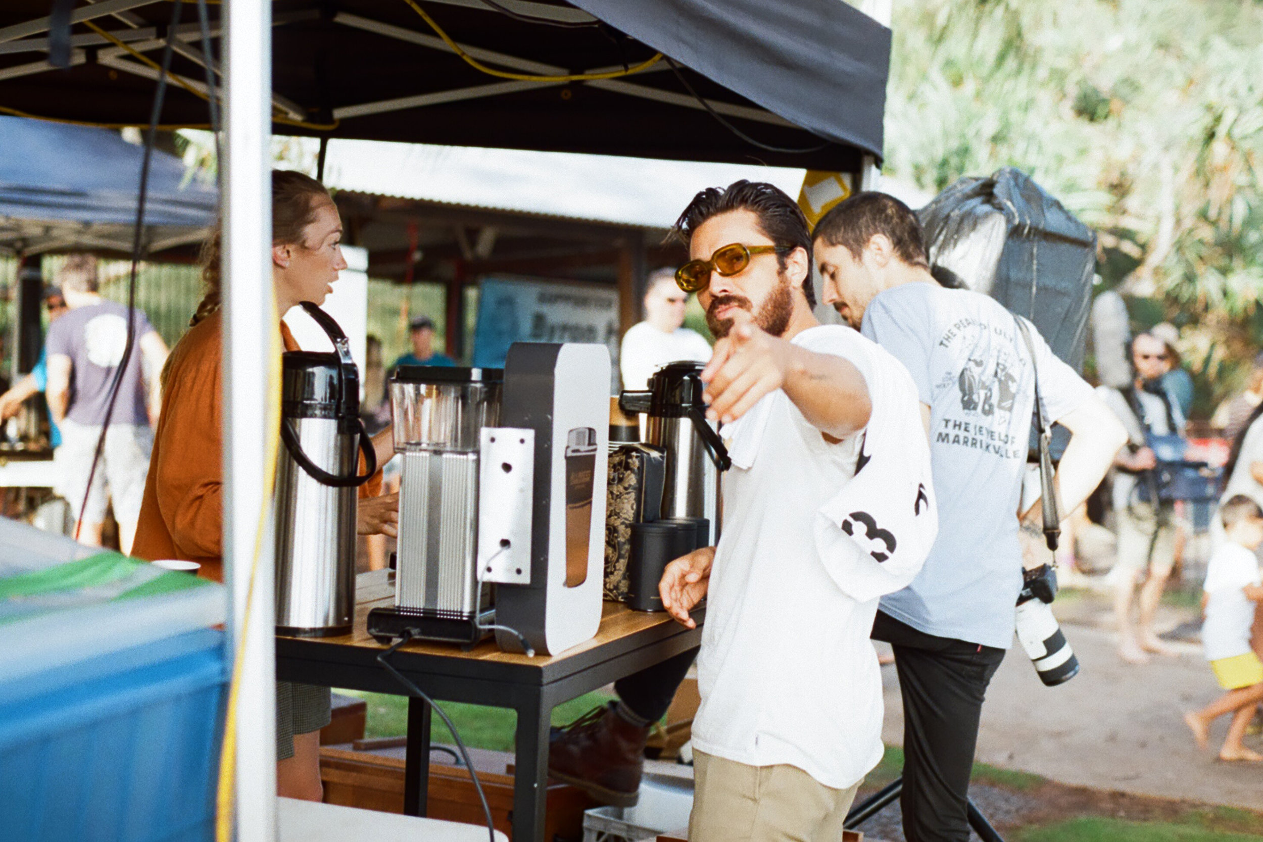 Allpress Coffee with Jared Mell at the Freestyle &amp; Stoke Surf Sessions. Da best beans everr!Photo by @dreamingcaterpillar @bayou_film @mctavishsurf