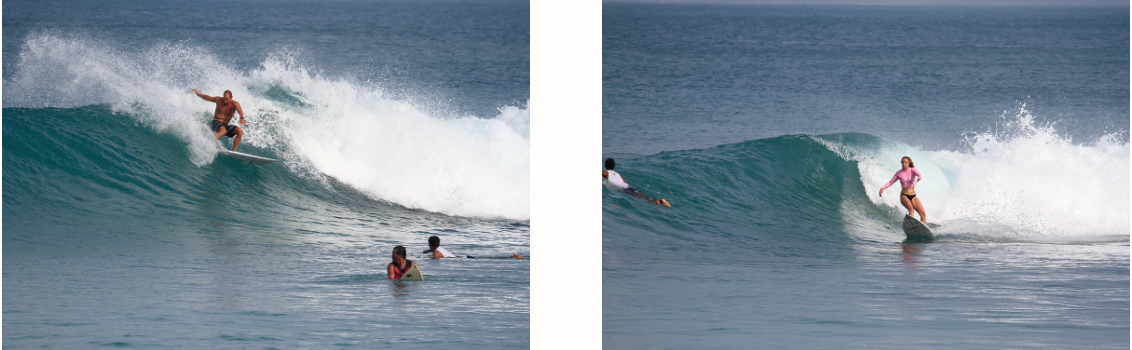 Ary Heim (Germanys best surfer..?) &amp; Morgan digging in to a dreamy little day at Pitstops